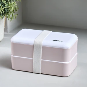 Alesta 2 Katlı Bölmeli Kapaklı Lunch Box/yemek Taşıma/saklama Kutusu