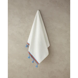 English Home Colory Tuft Pamuklu Püsküllü Yüz Havlusu 50X80 cm Ekru