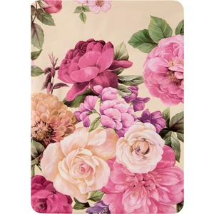 Retro Time Çiçek Desenli Pvc Masa Örtüsü - Renkli - 140X140 cm