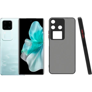 Vivo V30 5G London Serisi Darbeye Dayanıklı Kılıf - Siyah