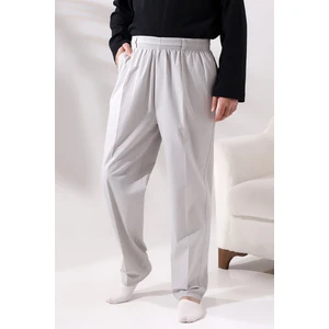 İhvan Online Keten Hac ve Umre Erkek Şalvar Pantolon Gri