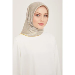 Çiçek Desenli Sura İpek Eşarp 24Ya9115 36 52