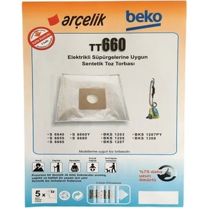 X-Bag Arçelik Beko Tt 660 Süpürge Toz Torbası 5 li 5 paket fiyatıdır