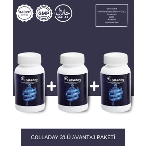 Collagen - Kolajen ( Tip 1 - Tip 2) ve Glukozamin Içeren Takviye Edici Gıda - 90 Tablet