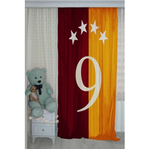 Bebişim Halı Taraftar Sarı Kırmızı Çocuk Odası Fon Perde