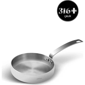 3Ply PowerSteel 316+ Çelik İndüksiyon Tabanlı Tava 12 cm