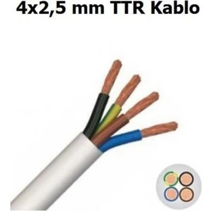 Kablo 4x2.5 Ttr Çok Telli̇ Klima Kablo 3 mt fiyatı