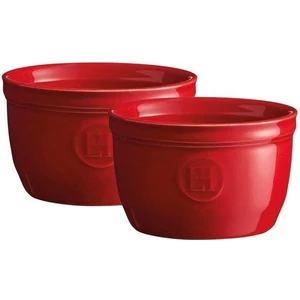 Emile Henry Fırın Kabı Ramekin No.9 2´li Set Kırmızı/Burgundy 0,15 lt