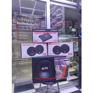 Jbl 1000W Woofer Massive Amfı 2tk 16CM Midrange Set Kablo Hazır Set