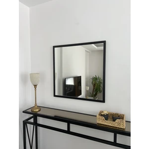 Effe Yapı Dekor Siyah Metal Çerçeveli 60 x 60 cm Kare Ayna