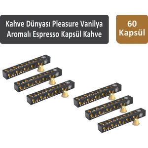 Kahve Dünyası Pleasure Vanilya Aromalı Espresso Kapsül Kahve 60 Kapsül