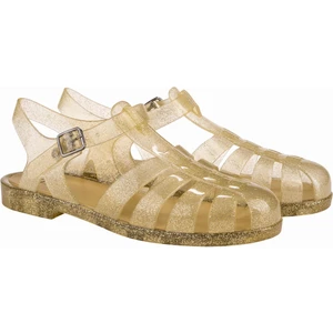 S10262 Biarritz Glitter Sandalet Simli Altın