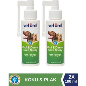 Ağız Ve Diş Bakım Spreyi 2X100Ml Kedi Köpek Plak Tartar