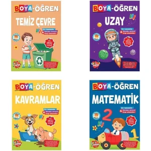 Boyama Zamanı Boya Öğren 4'lü Set