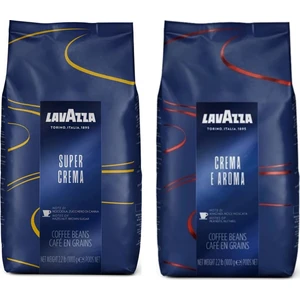 Süper Crema Espresso 1 kg + Lavazza Espresso E Crema Aroma 1 kg