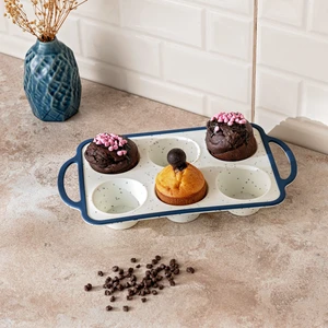 Blue Dot Silikon Muffin Kalıbı