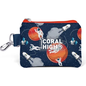 Coral High Kids Lacivert Mavi Astronot Desenli Bozuk Para Çantası 21919