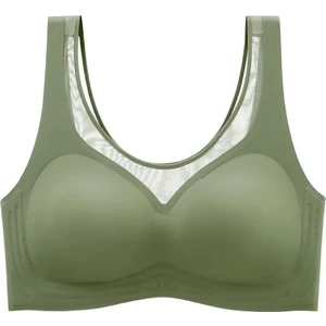 Intive Lingerie Isabel Tül Detaylı Ithal Dikişsiz Balensiz Ice-Silk Bralet-Spor Sütyeni -681