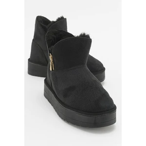 Yüksek Taban Fermuarlı Bot SİYAH