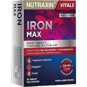 Iron Max 17 Mg 30 Tablet 2 Adet