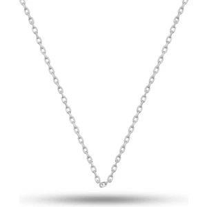 Gümüş 0.30 Mikron 45 cm Forse Kadın Zincir