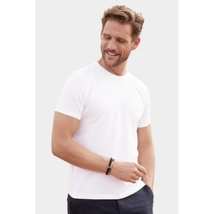 Slim Fit Dar Kesim Bisiklet Yaka Düz Basic Kısa Kol T-Shirt