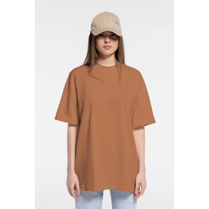 Friday Offset Soft Kadın Yavru Ağzı %100 Pamuk Bisiklet Yaka Ekstra Oversize Tişört