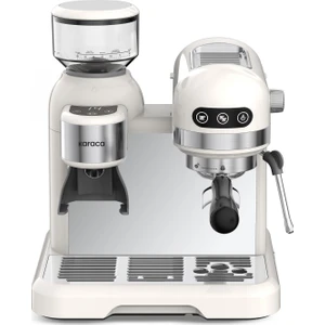 Coffeemaid Kahve Öğütücülü, Süt Köpürtücülü, 19 Bar Basınçlı Espresso, Latte, Cappuccino, Americano Makinesi 1,4l White