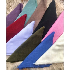 Dolce Vita Scarf Flamlı Eşarp 10LU Paket Hediyelik Dağıtmalık Pamuklu Yazma Eşarp 100X100CM FLAMLI10LU