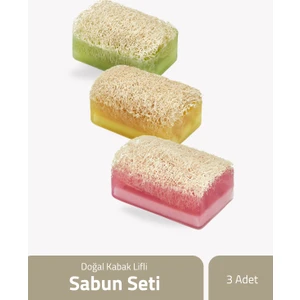 The Touch By Seda Altın Doğal Kabak Lifli Sabun Seti 100 Gr X 3 Adet