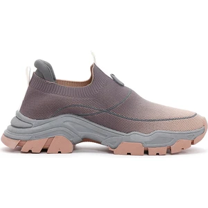Zero Kadın Gri Kalın Tabanlı Sneaker 24SFD43076F