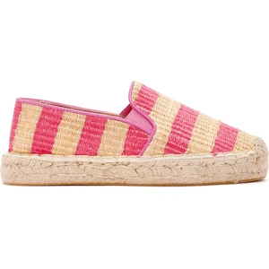 Kadın Pembe Hasır Espadril