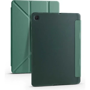 TEKNETSTORE Samsung Galaxy Tab S6 Lite SM-P620 10.4" Kılıf Kalem Bölmeli Standlı Katlanabilir Kalemlikli Silikon