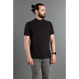 Zeki Özer Erkek Siyah Yarım Boğazlı Soft T-Shirt