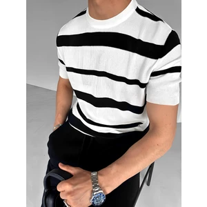 Abluka Online Oversize Örme T-Shirt Ekru