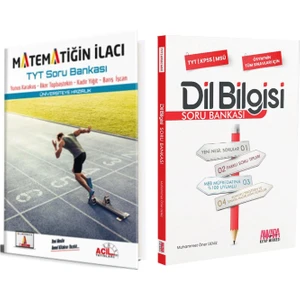 Acil Yayınları TYT Matematiğin İlacı ve Ankara Kitap Merkezi Yayınları Dil Bilgisi Soru Bankası Seti 2 Kitap