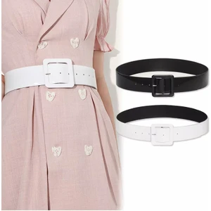 Brand & Belt Siyah Beyaz  Kaplama Kemer Modeli