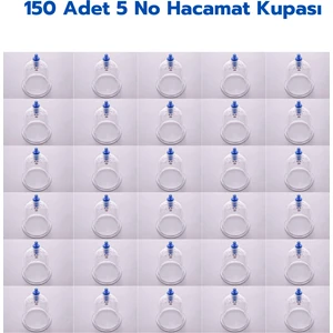150 Adet 5 Numara Hacamat Kupası