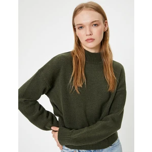 Triko Kazak Basic Dik Yaka Uzun Kollu Akrilik Karışımlı