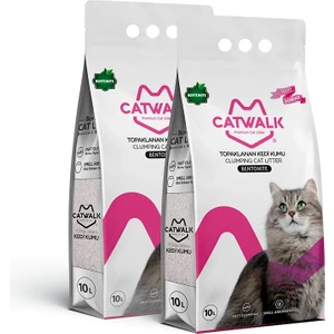 Catwalk Bebek Pudralı İnce Taneli Kedi Kumu 2 x 10 Lt