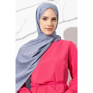 Kadın Geometrik Desen Jakarlı Şal