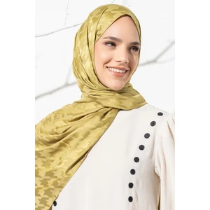 Kadın Tesettür Jakarlı Büyük Desen Kazayağı Şal