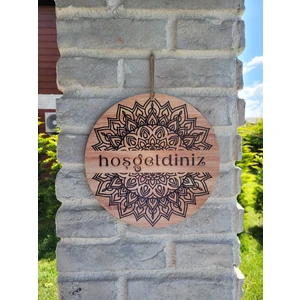 Özel Tasarım Baskılı Kapı Duvar Süsü Hediyelik 25 cm