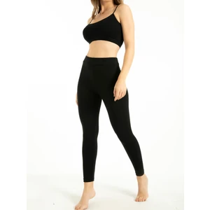 Ivy Collection Kadın Bambu Slim Fit İç Giyim Tayt – Nefes Alır – Yumuşak Dokulu – Siyah