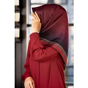 Twill İpek Eşarp Bordo 0018-01