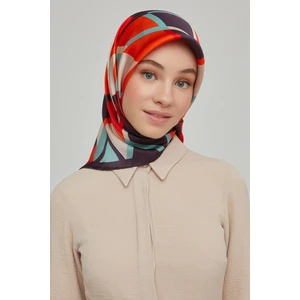 Özel Nostalji Serisi Twill İpek Eşarp Modelleri 8664-09