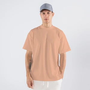 Friday Offset Soft Erkek Pudra  Pamuk Bisiklet Yaka Ekstra Oversize Tişört