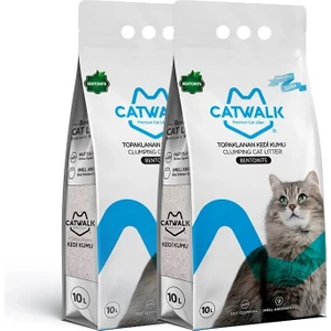 Catwalk Marsilya Sabun Kokulu İnce Taneli Kedi Kumu 10 Lt x 2
