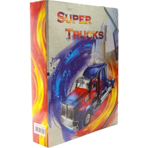 Tır Figürlü Lastikli Öğrenci Kutu Klasör 2077