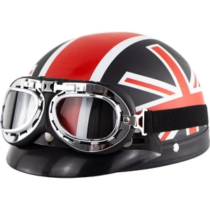 Mdsj Vintage Ingiliz Rüzgar Harley Yarım Kask Motosiklet Abs Kask (Yurt Dışından)